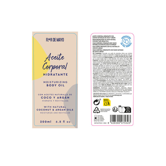 Olio corpo Argan e Cocco 200ml