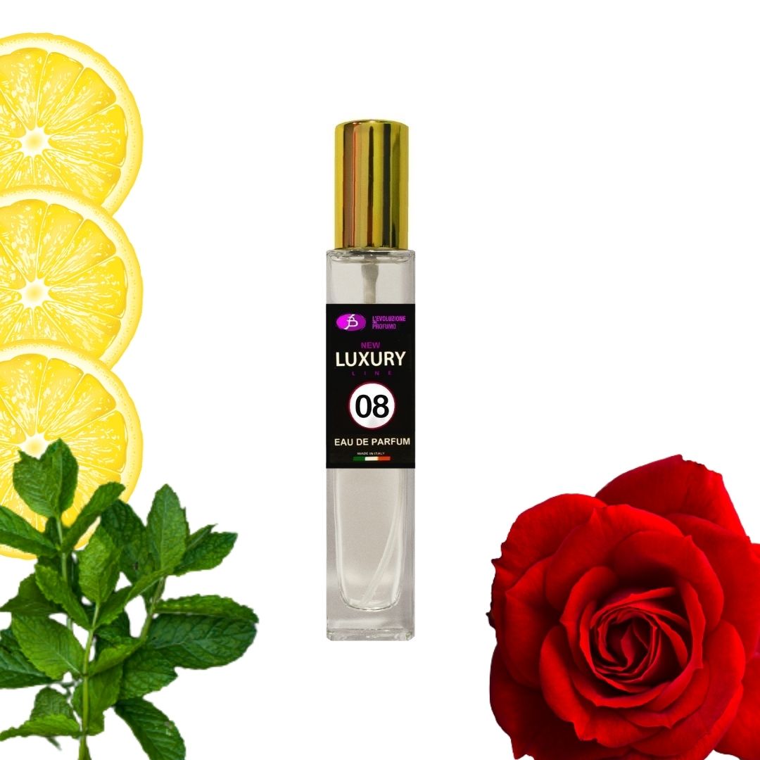 Eau de Parfum della stessa famiglia olfattiva di Acqua di Gioia 08 DONNA