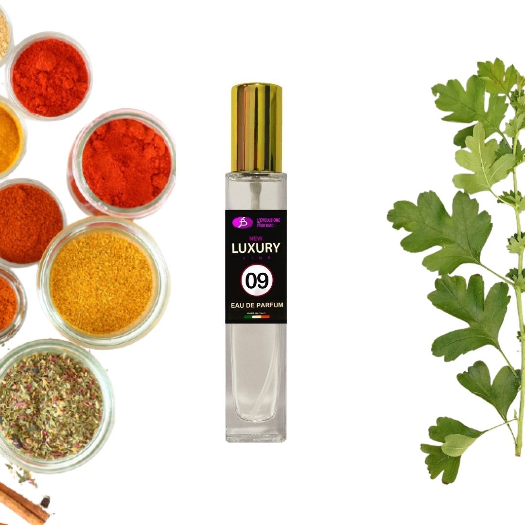 Eau de Parfum della stessa famiglia olfattiva di Dior Farhenheit 09 UOMO