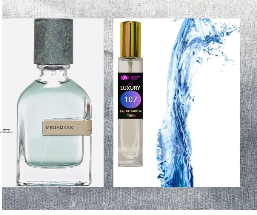 Eau de Parfum della stessa famiglia olfattiva di Megamare di Orto Parisi N° 107 UNISEX