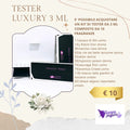 TESTER luxury 3 ML kit completo 10 pezzi